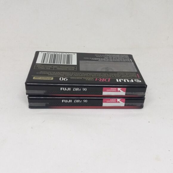 Fuji DR-I Normal Bias 90 Minute Audio Blank Cassette-Lot of 2-Extraslim Case-NEW - Picture 3 of 6